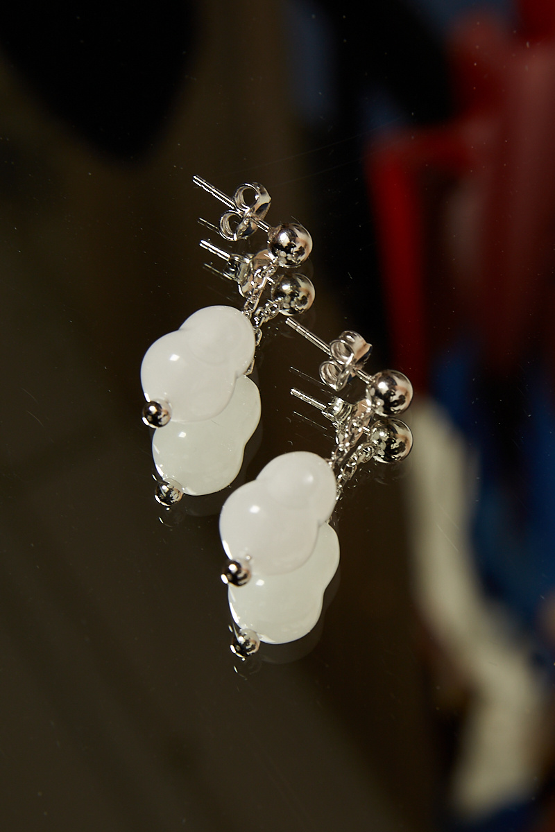 Lemaire - Carved stone earrings