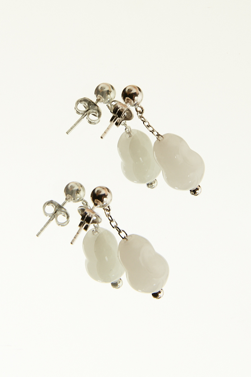 Lemaire - Carved stone earrings