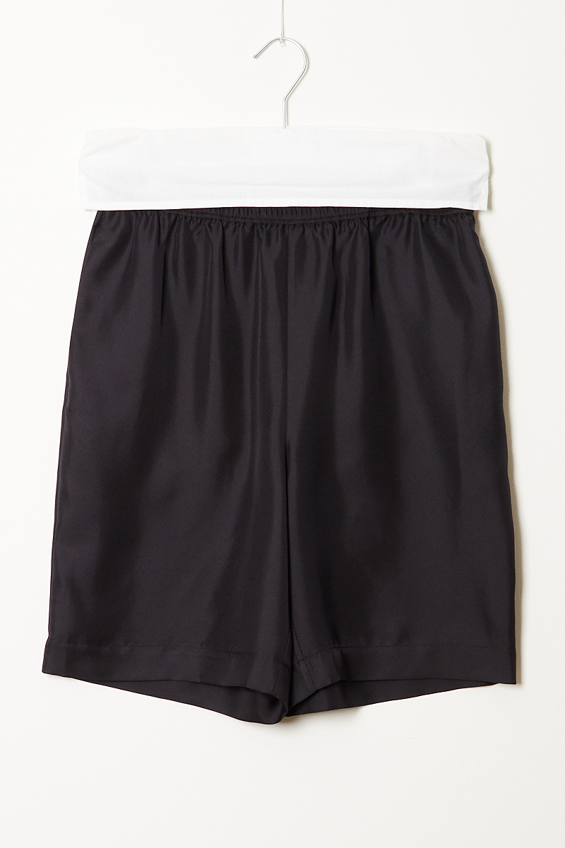 Loulou studio Seto viscose linen shorts