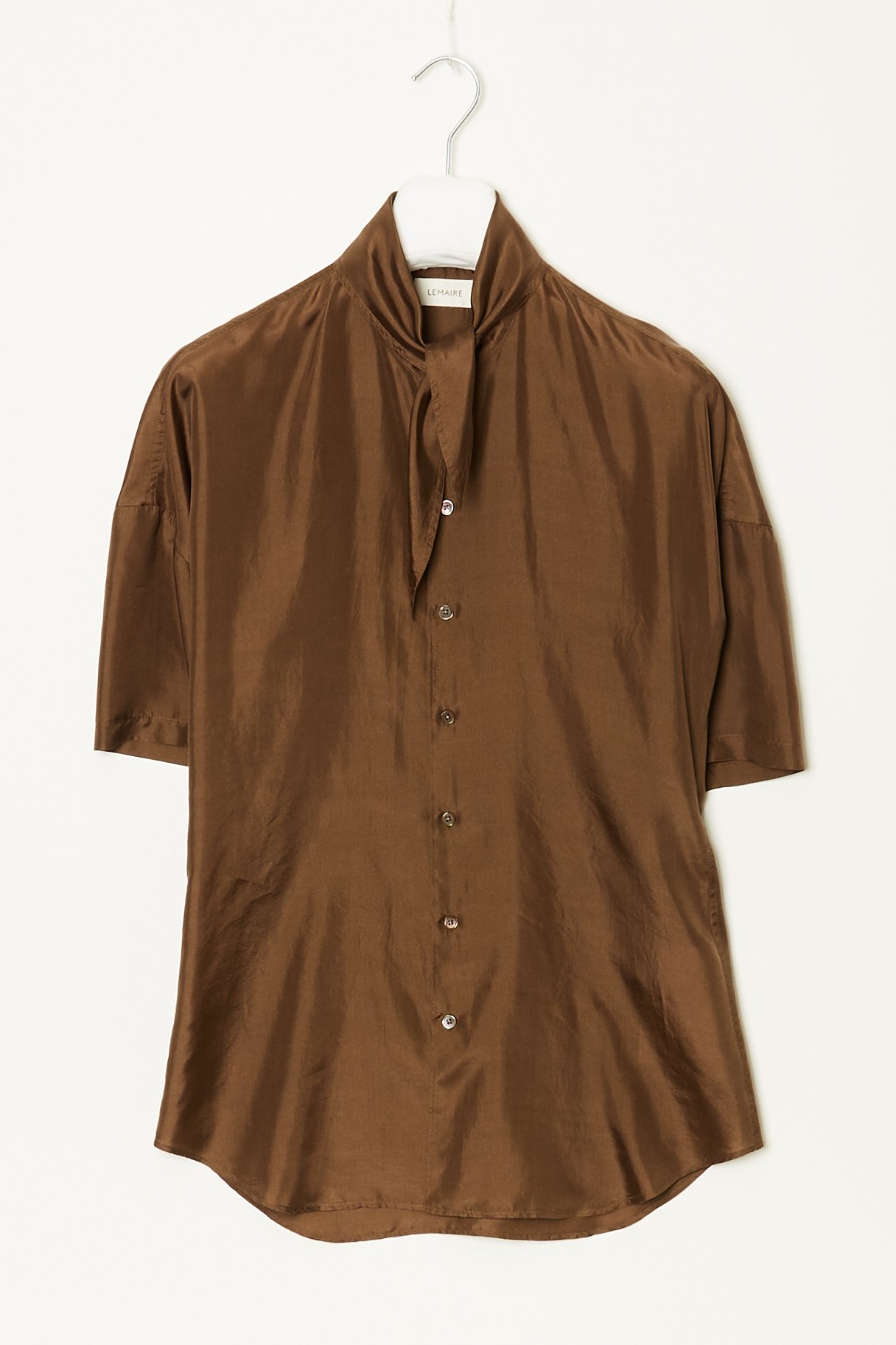 Lemaire - Fitted shirt with scarve