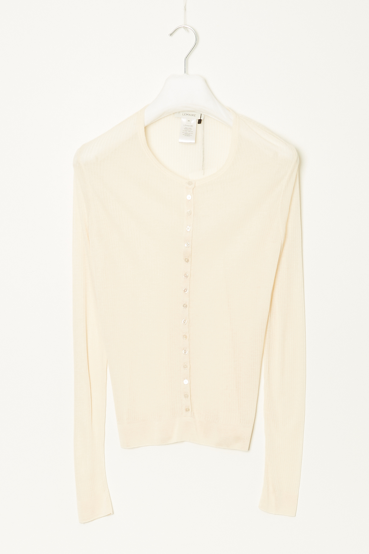 Lemaire - Seamless rib top with buttons