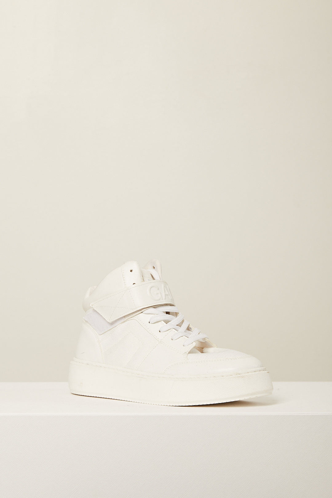  - Sporty mix cupsole high top velcro sneaker