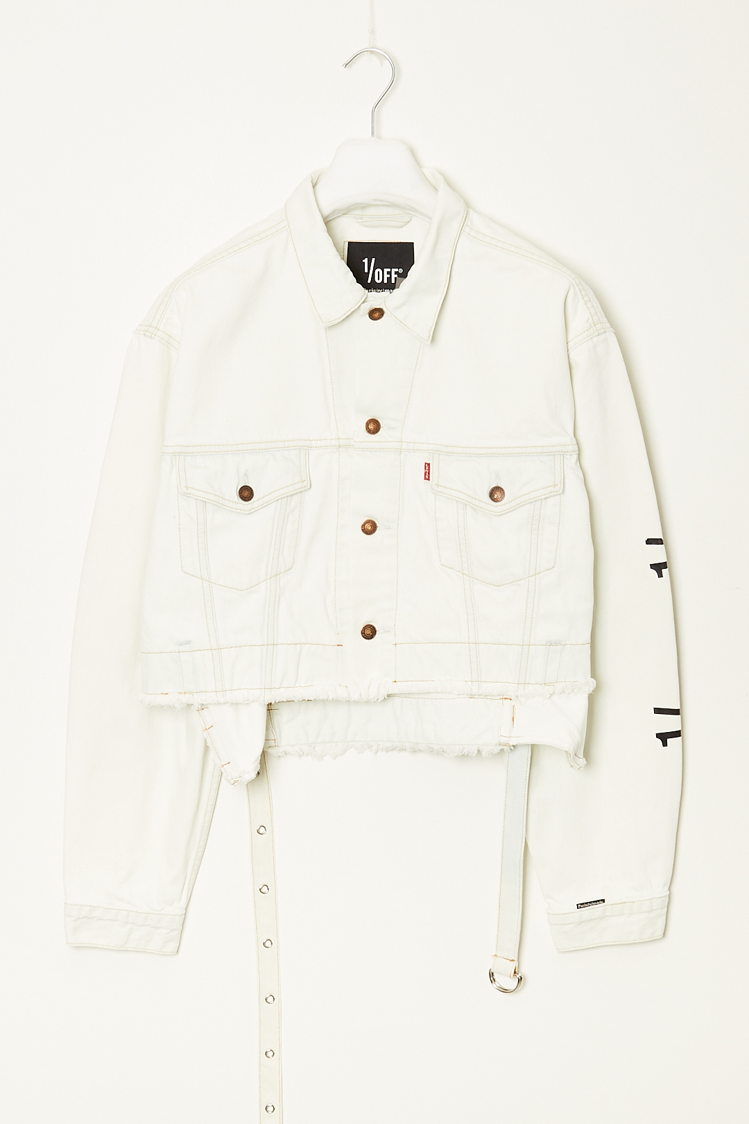  - Cropped denim overdied jacket