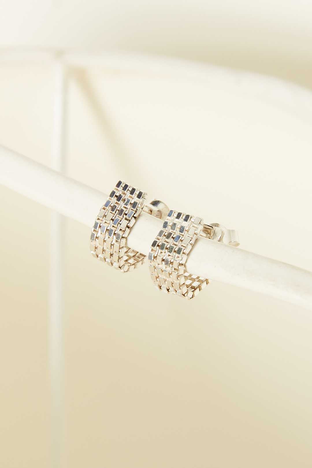  - Day or night earrings pair sterling silver