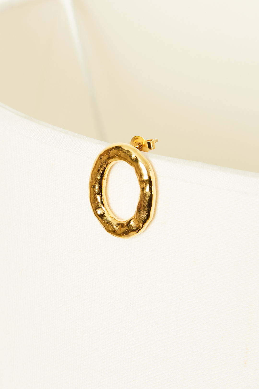  - Earring Verge Round Gold