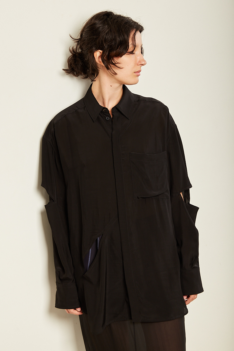 Gauchere - Oversized slashed shirt