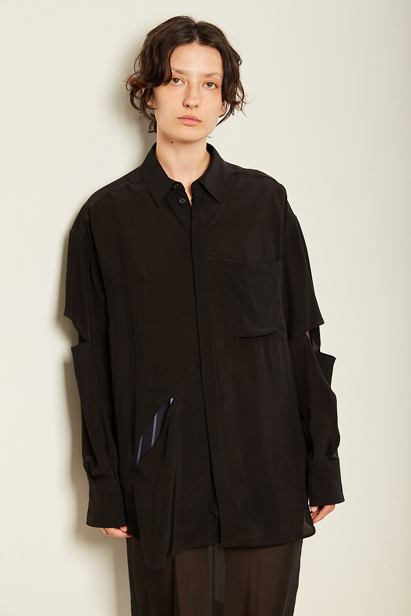  - Oversized slashed shirt