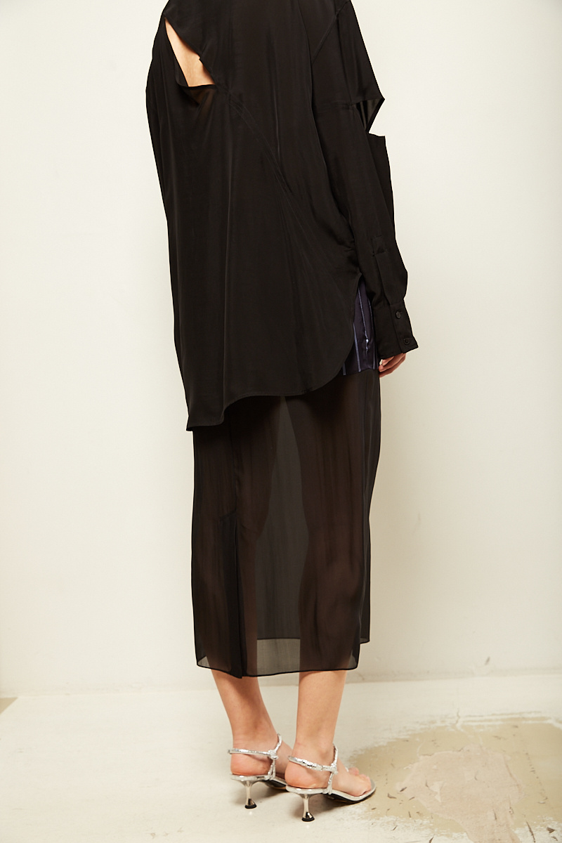 Gauchere - Oversized slashed shirt