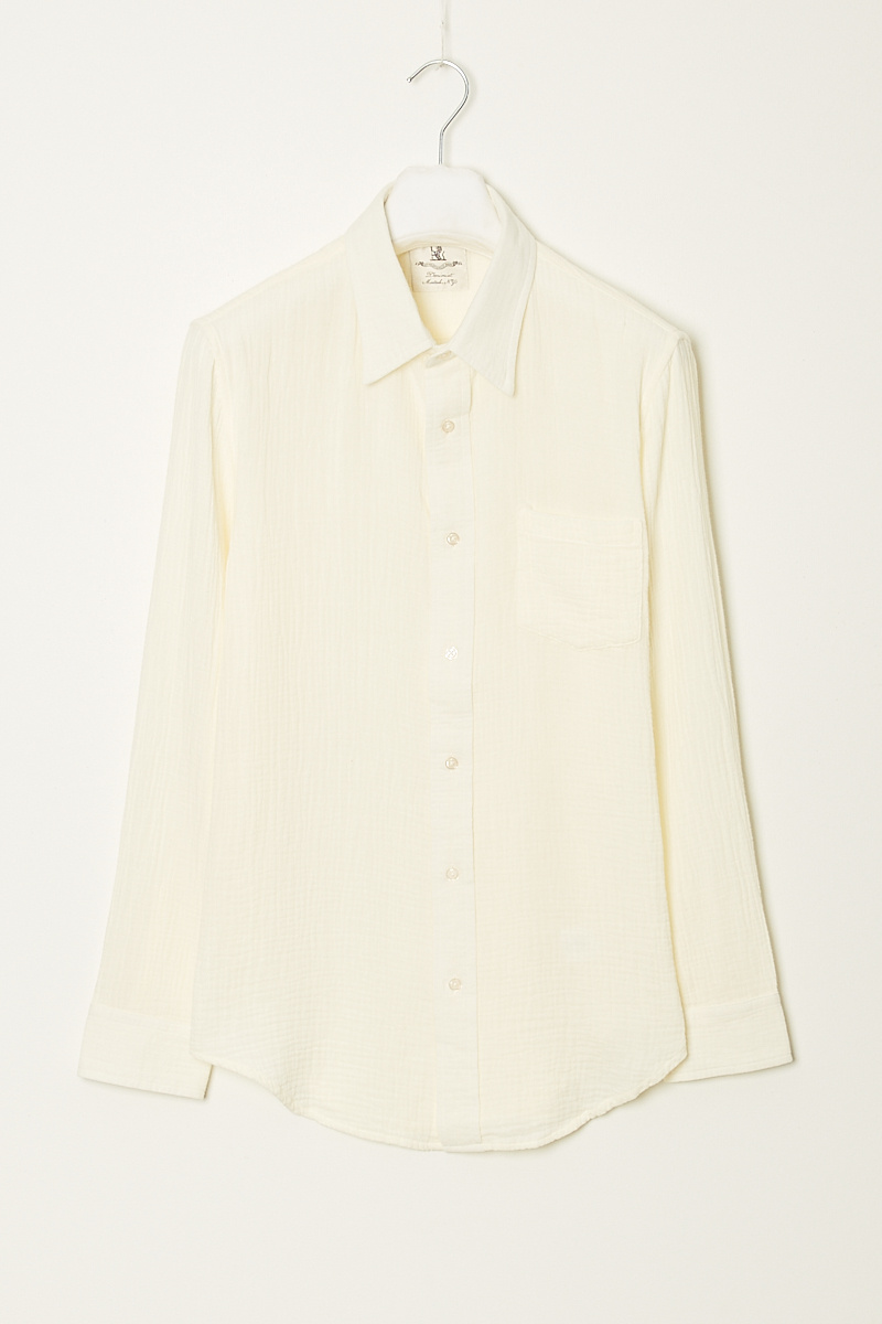  - Boyfriend crinkle cotton  shirt