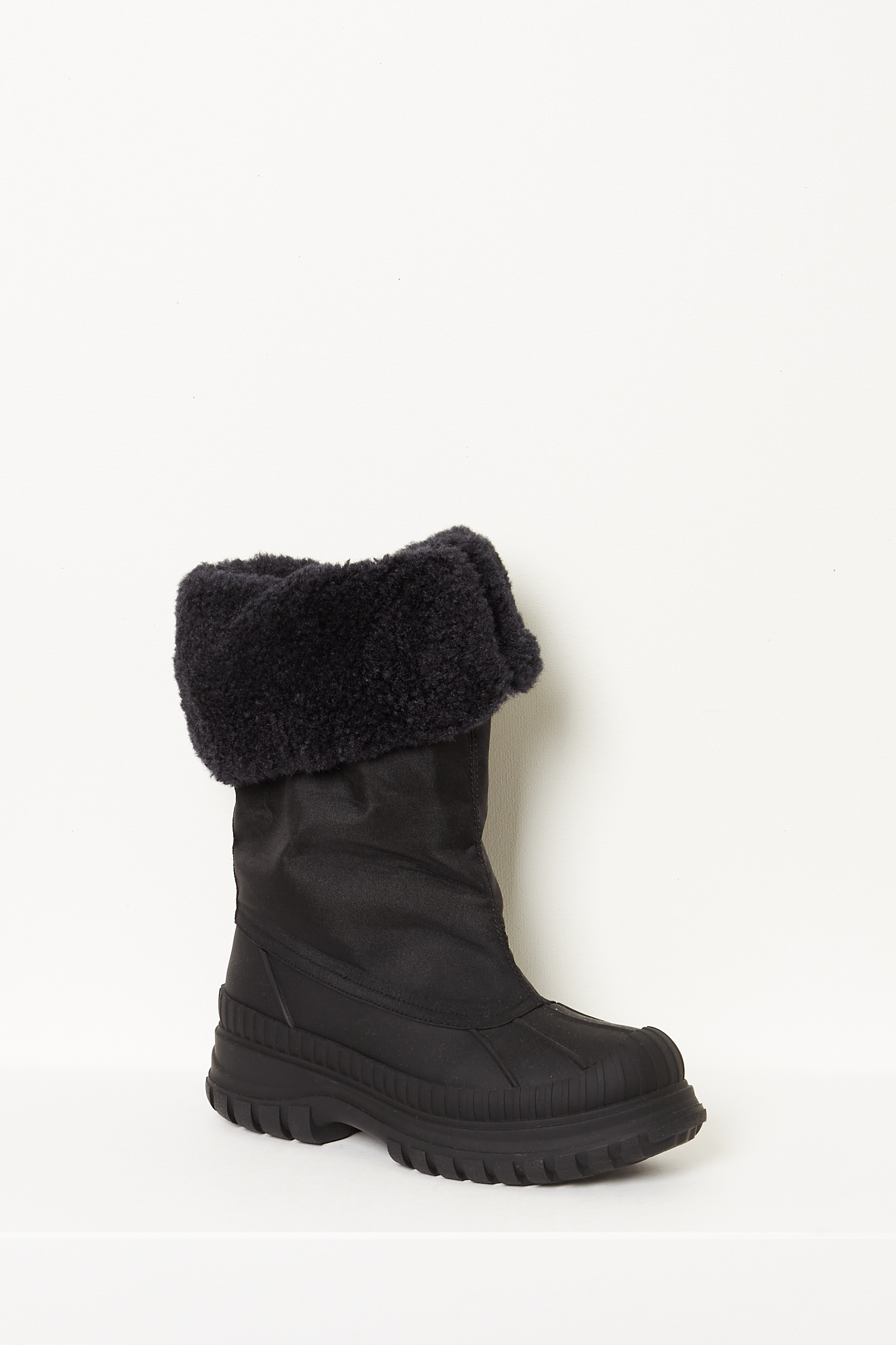 Ganni - Outdoor high shaft shearling boot