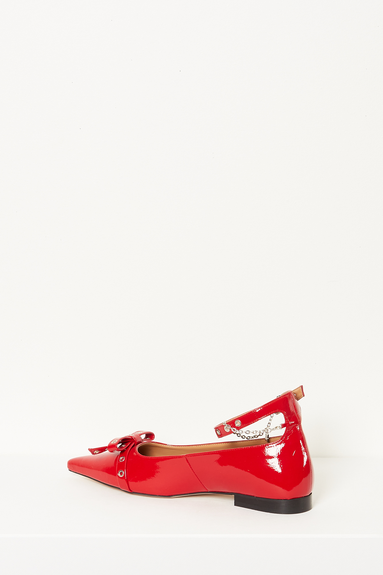 Ganni - Eyelets jewel ballerina