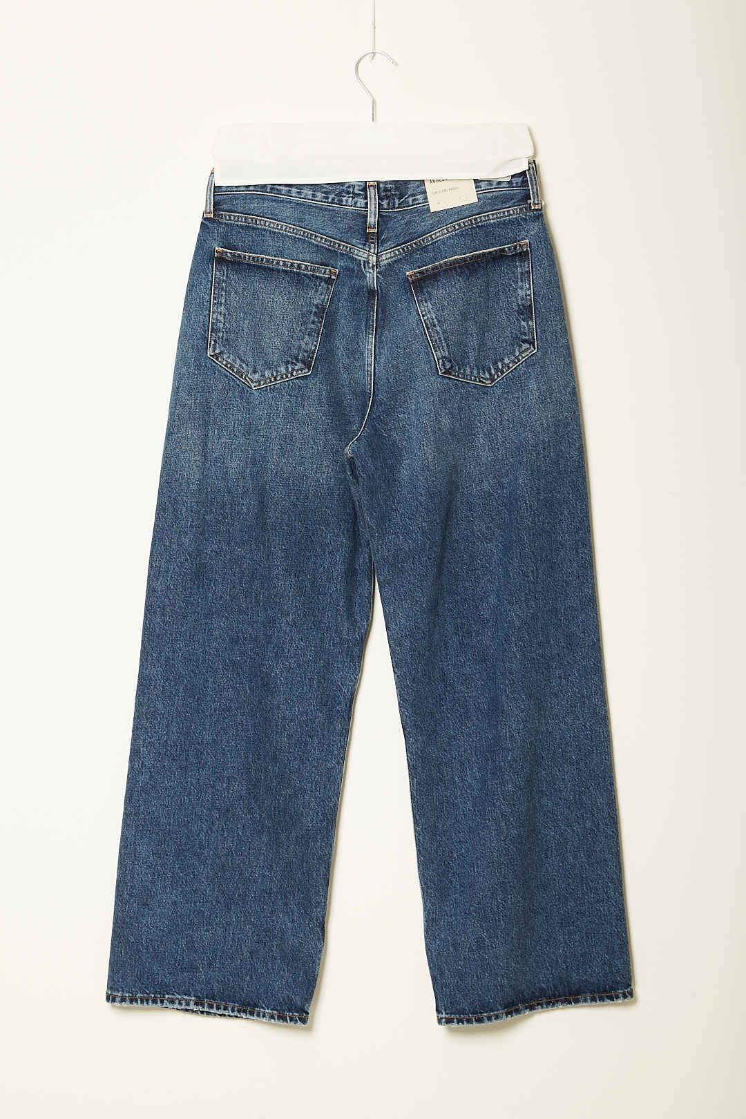 agolde - Image low slung cotton denim