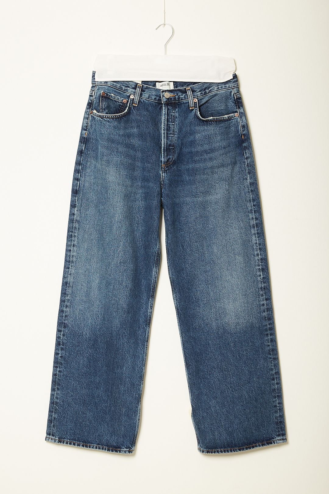agolde - Image low slung cotton denim