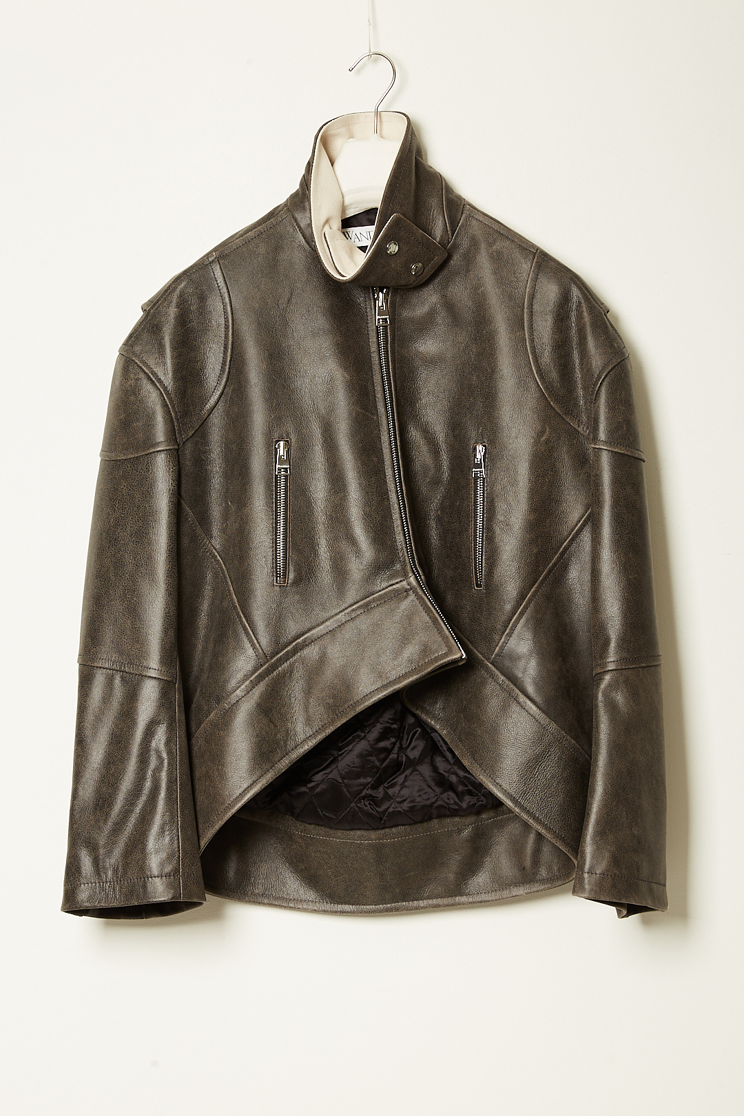 JW ANDERSON - Curved hem high neck jacket