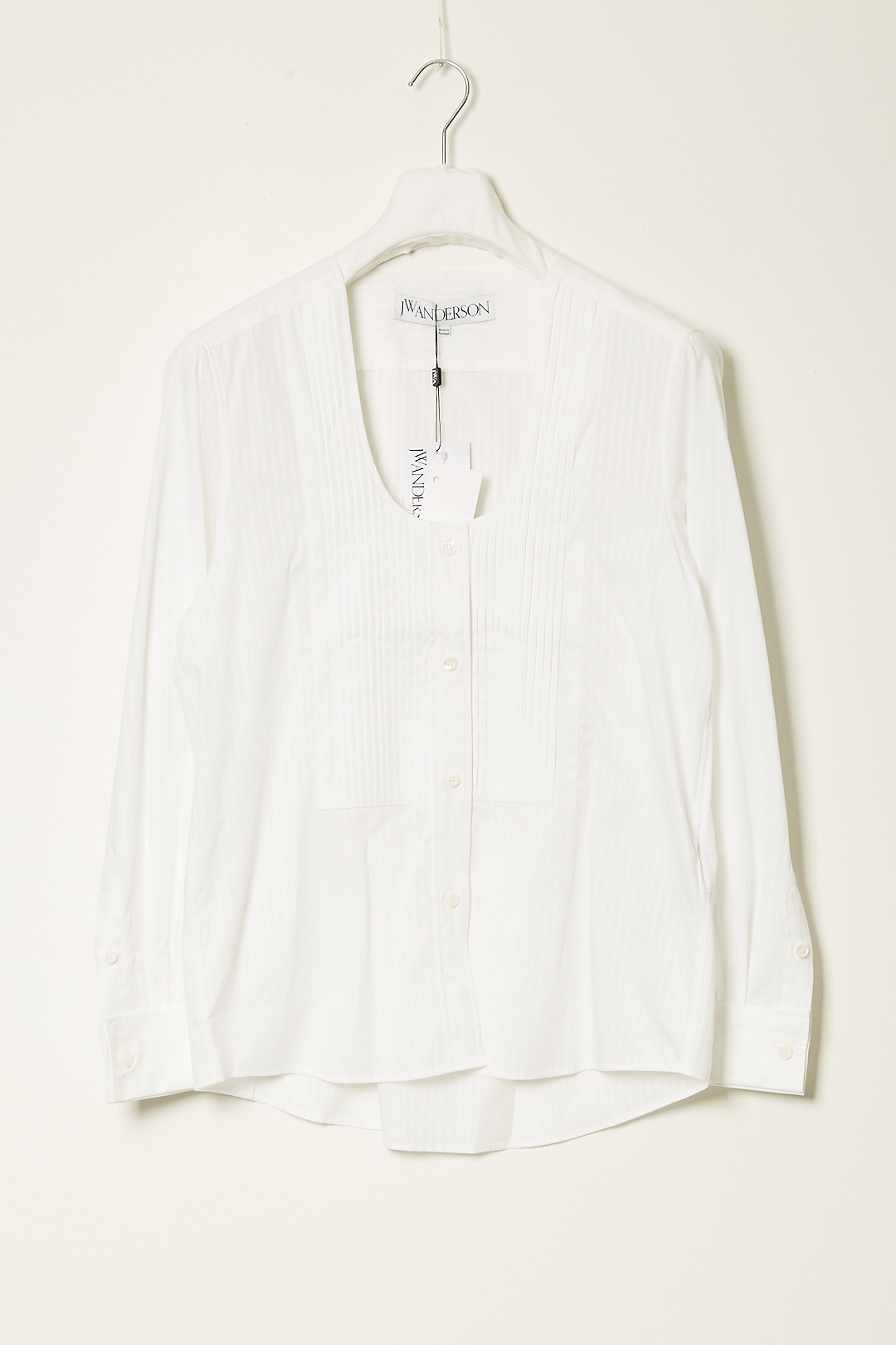JW ANDERSON - Pintuck bib shirt
