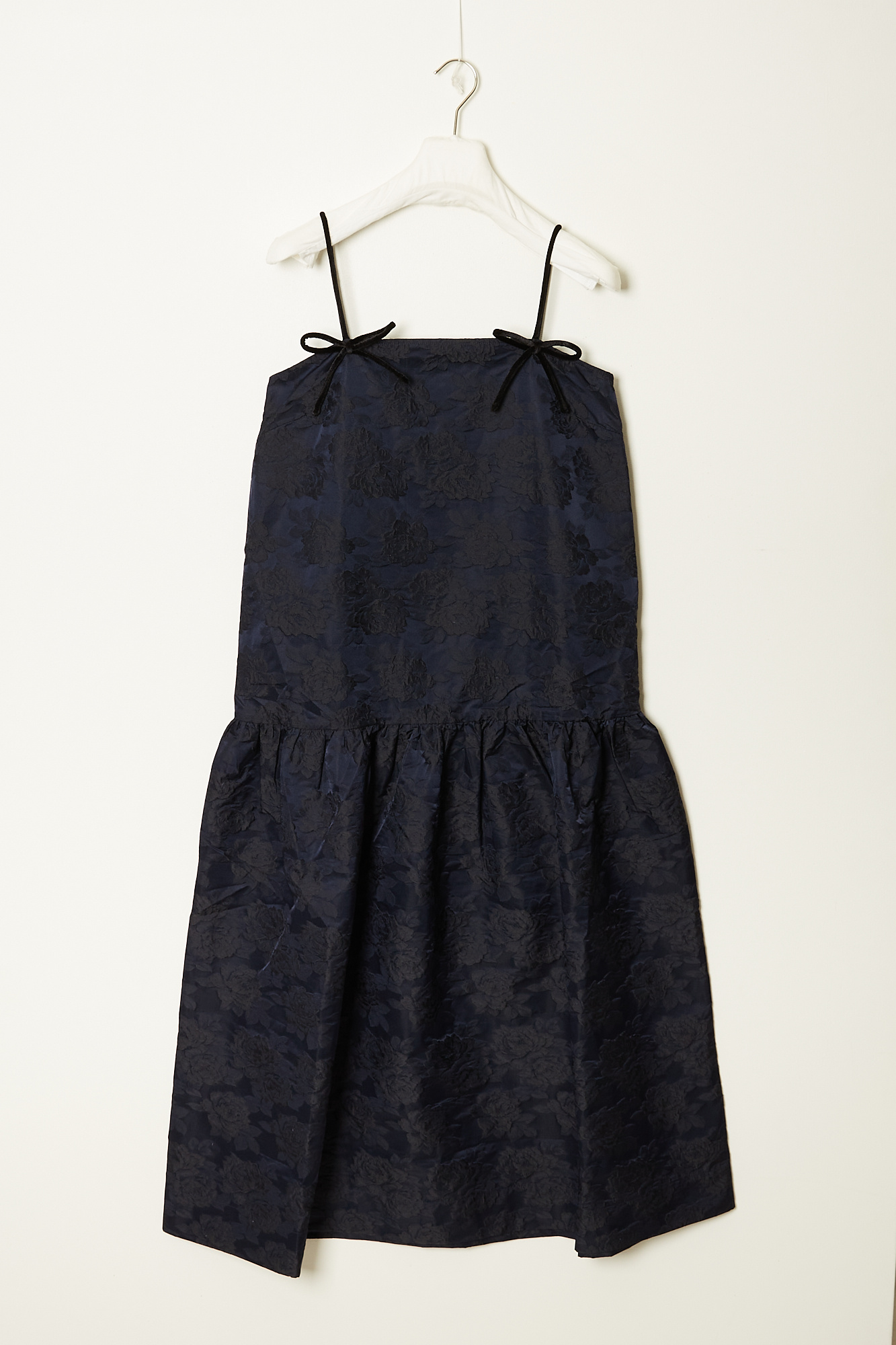 Ganni Botanical jacquard midi dress