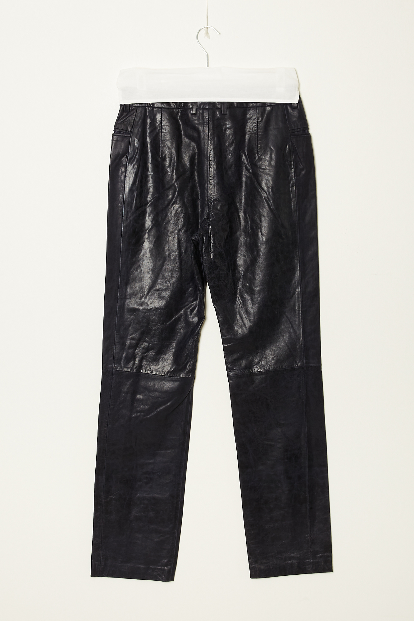 Remain - Slim leather suiting pants