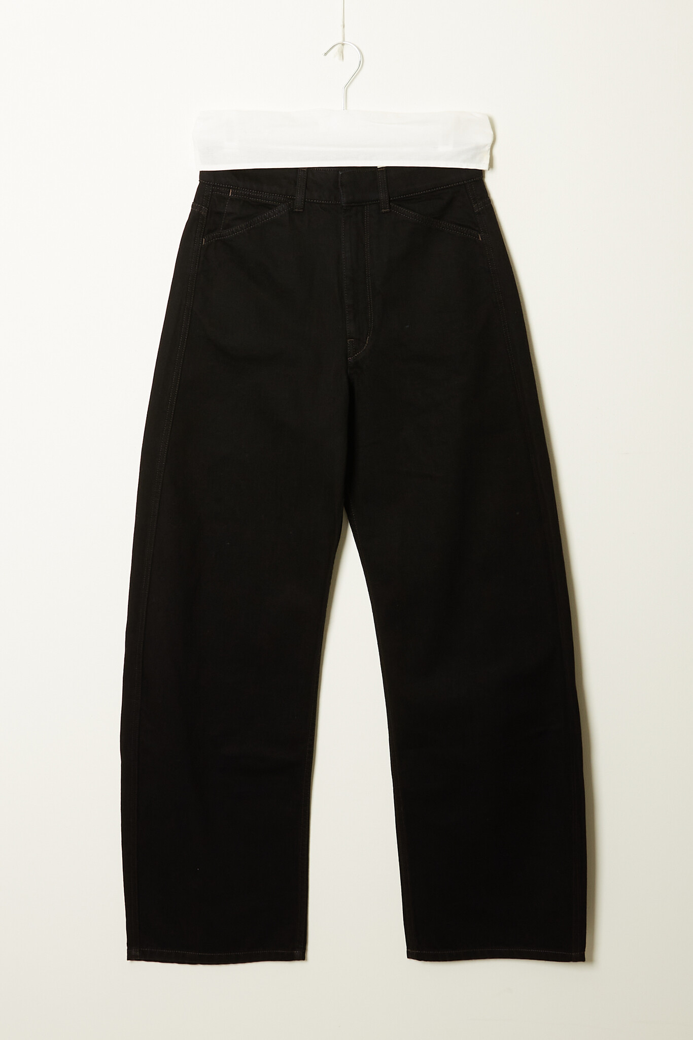 Lemaire - High waisted curved pants