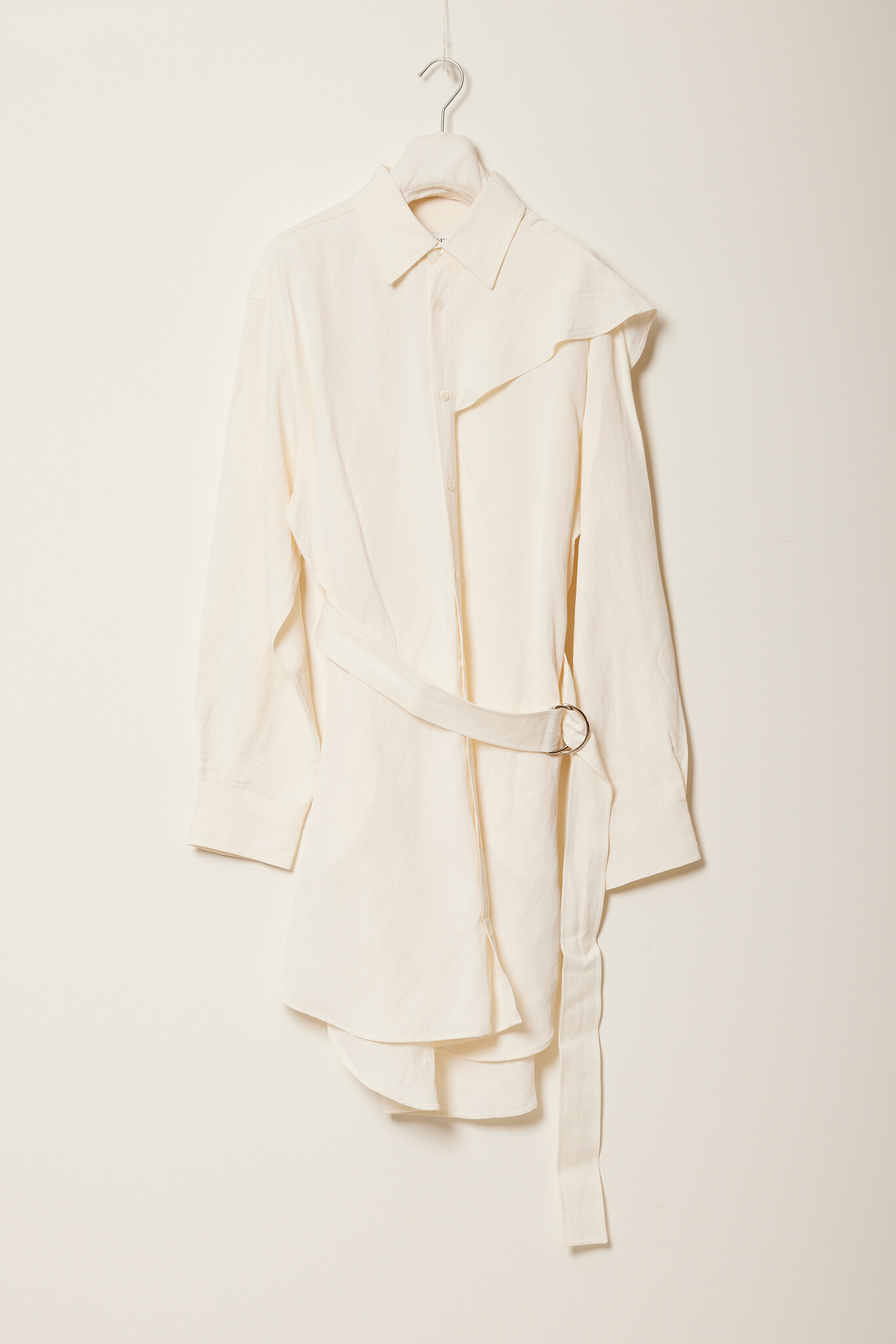 JW ANDERSON - Cape shoulder shirt dress