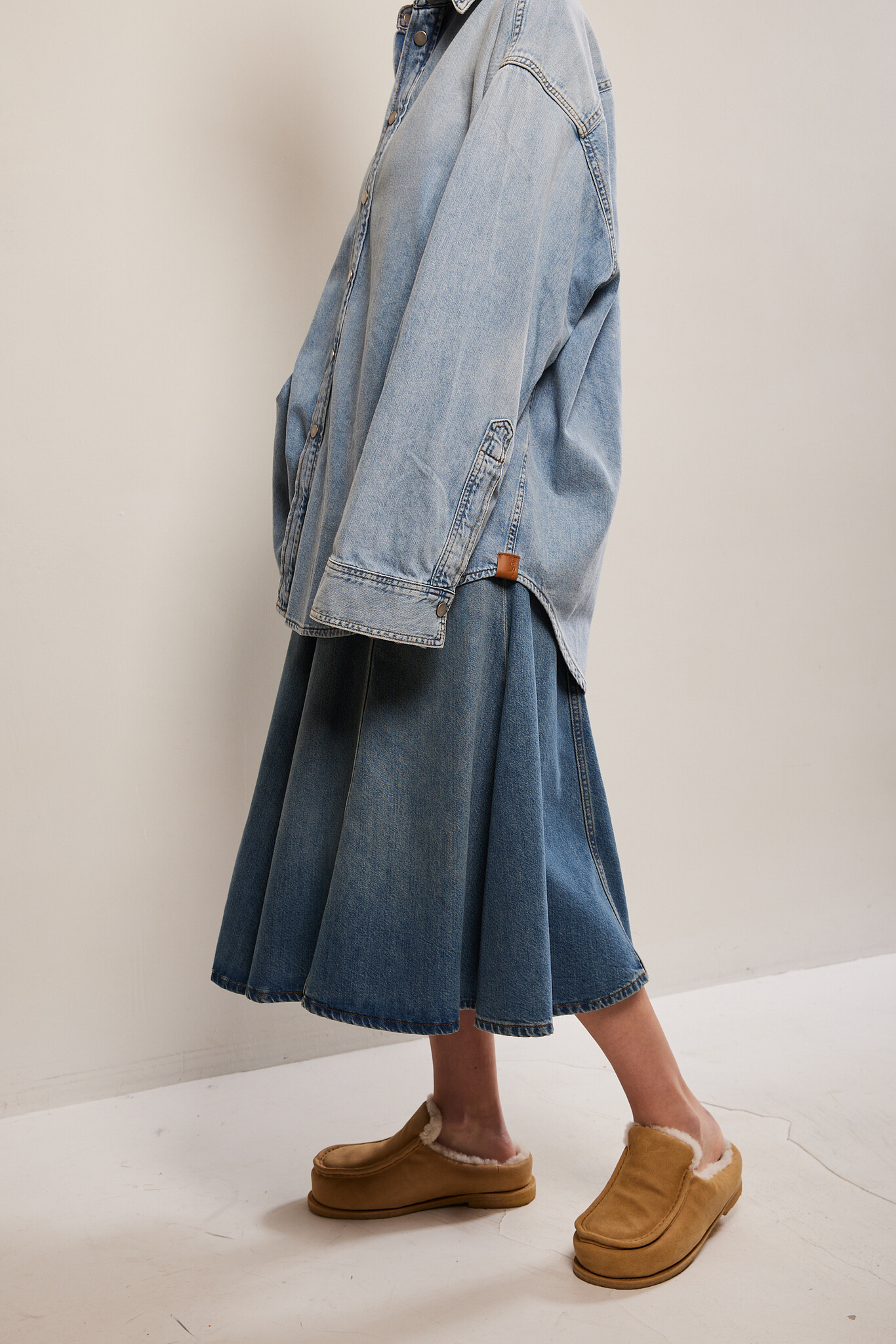 Haikure - Mid serenity denim skirt