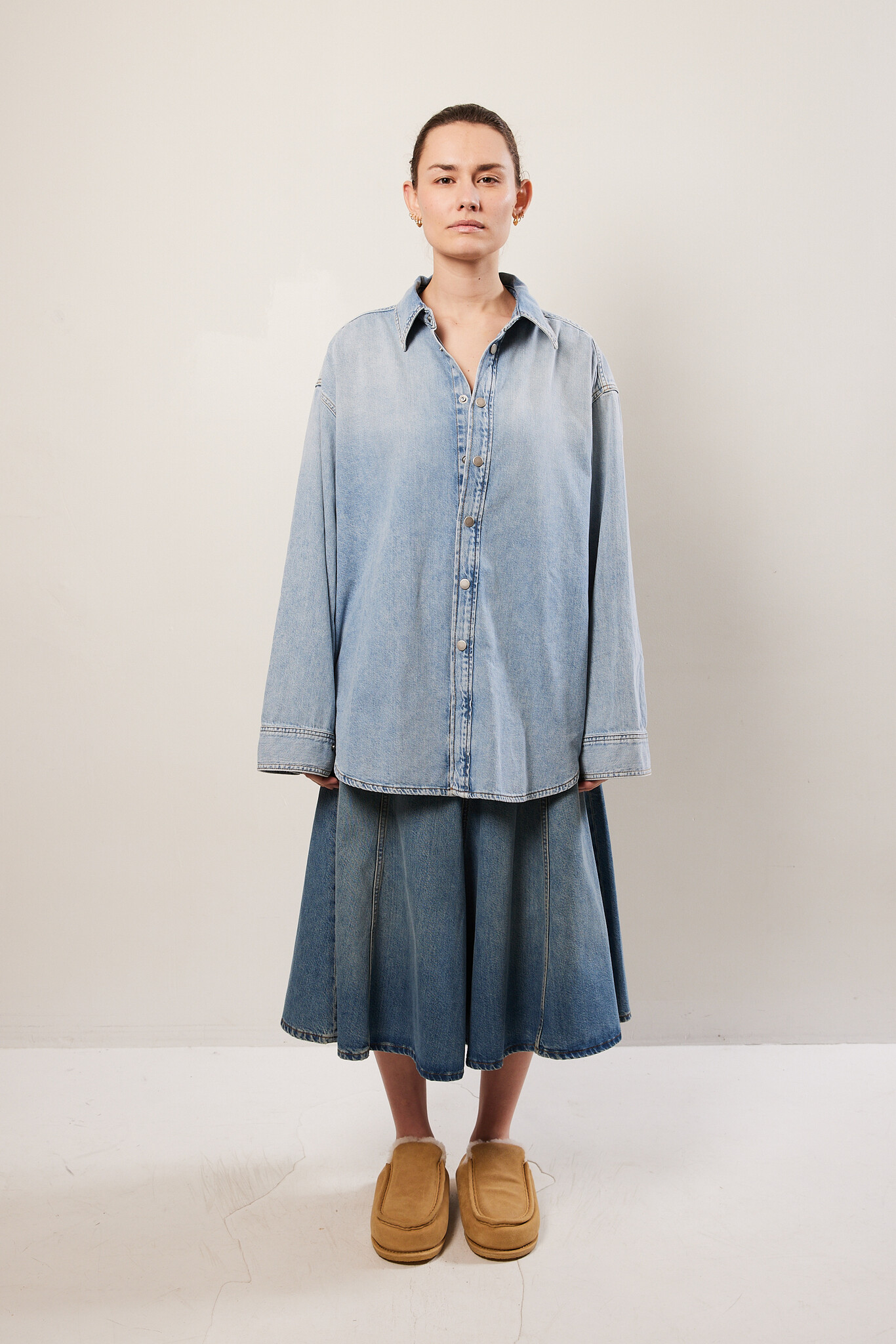 Haikure - Mid serenity denim skirt