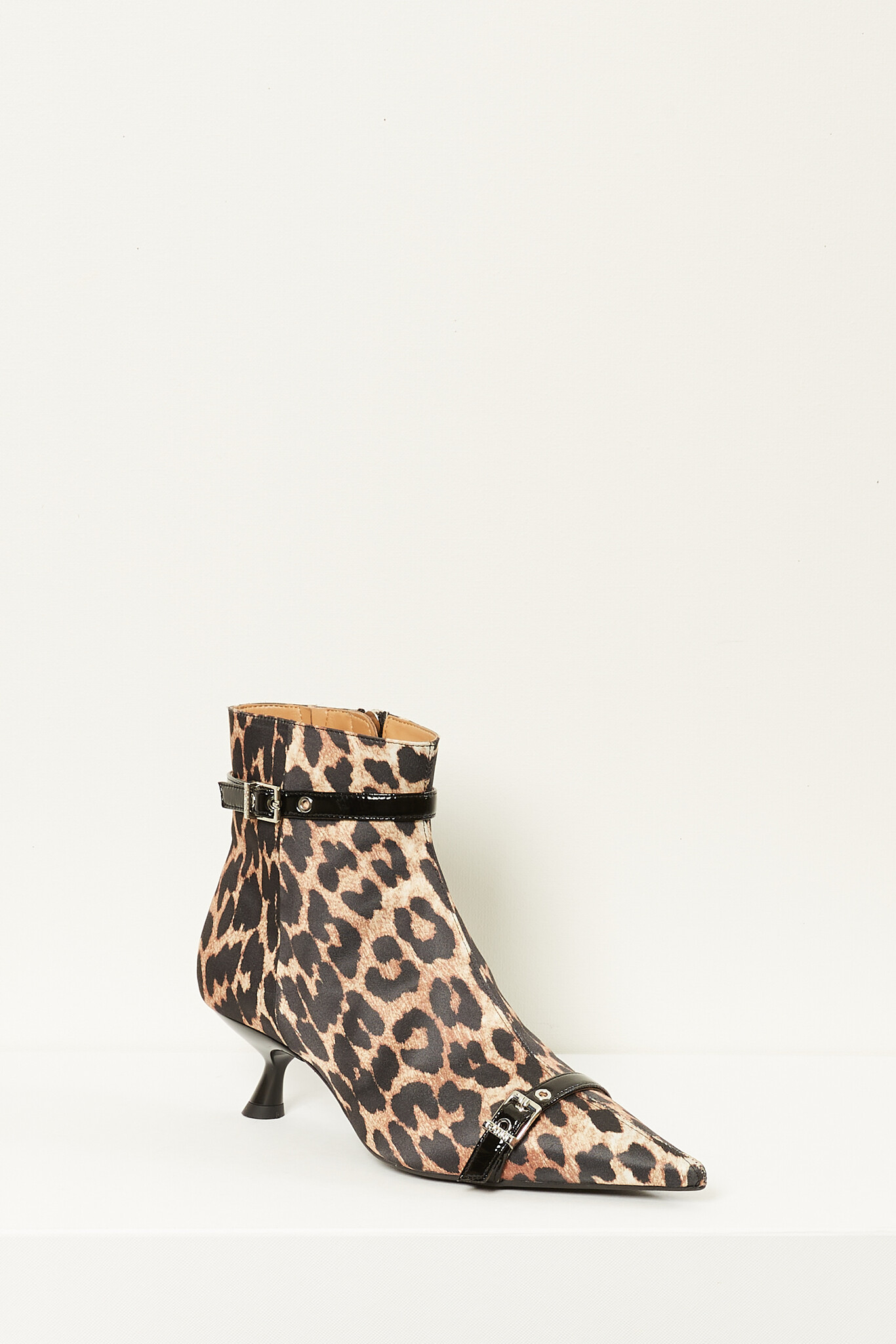 Ganni - Eyelets kitten heel boot