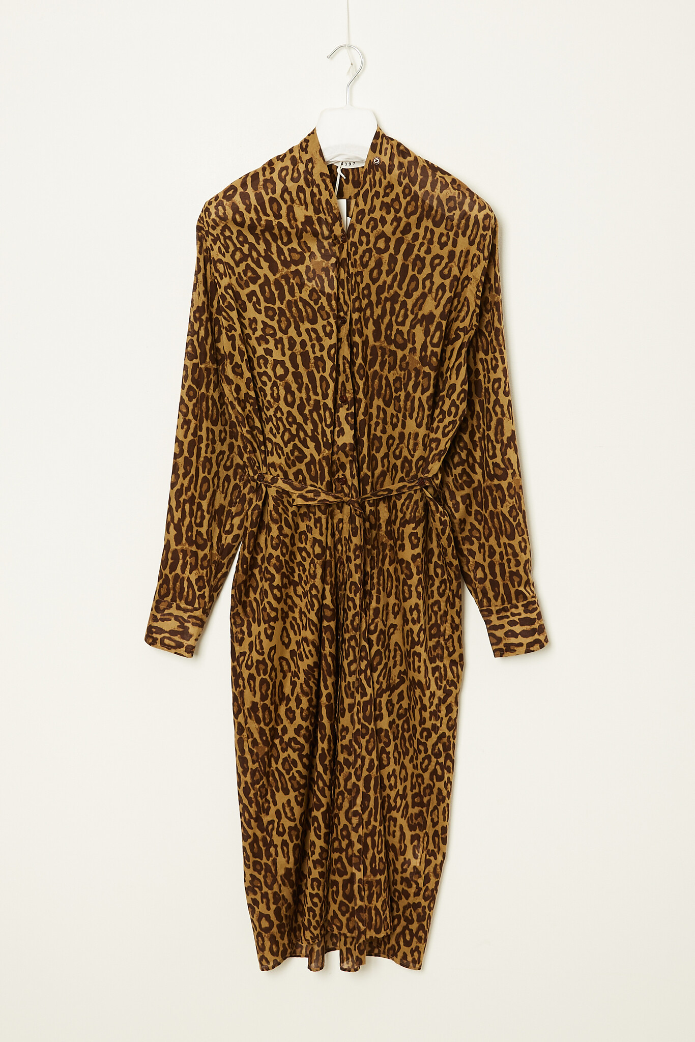 6397 Collarless shirt dress