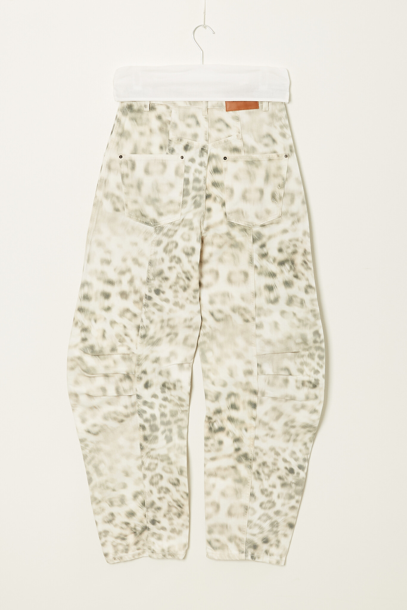 Rotate - Printed denim cargo pants