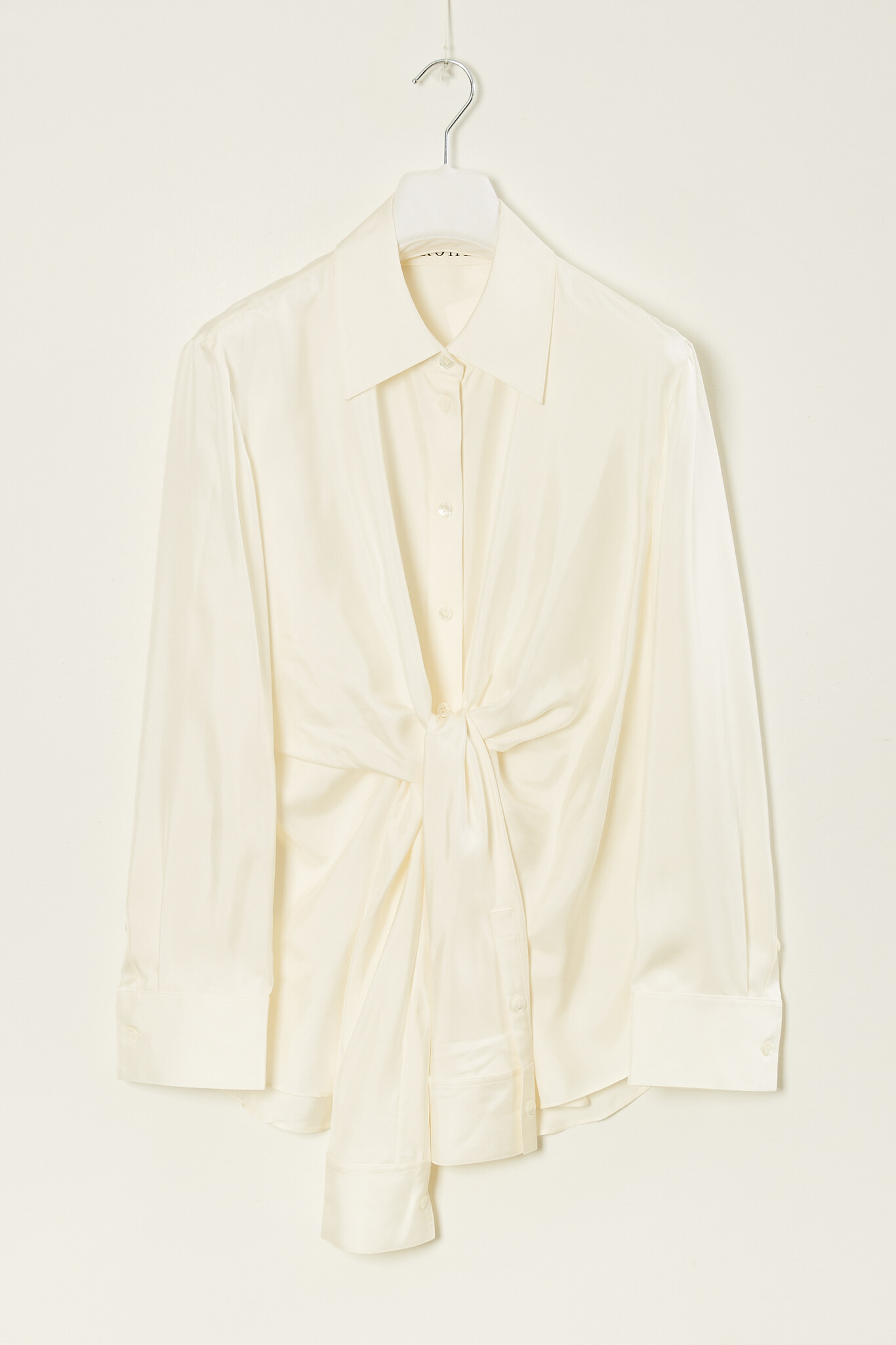 Róhe Silk knotted shirt