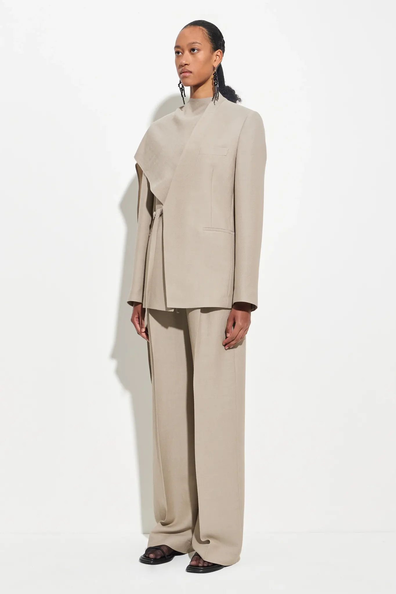 Christian Wijnants - Jillos draped scarf blazer