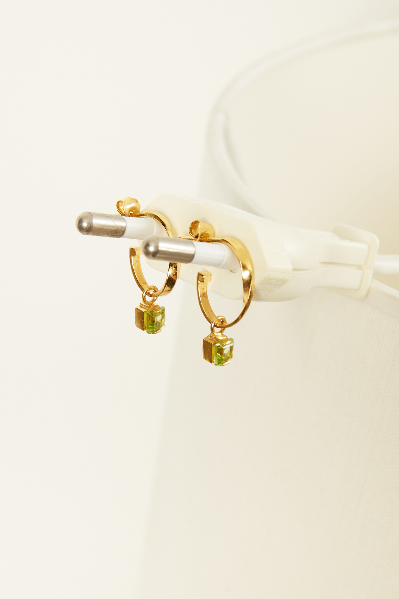  - Eternal hoops with peridot