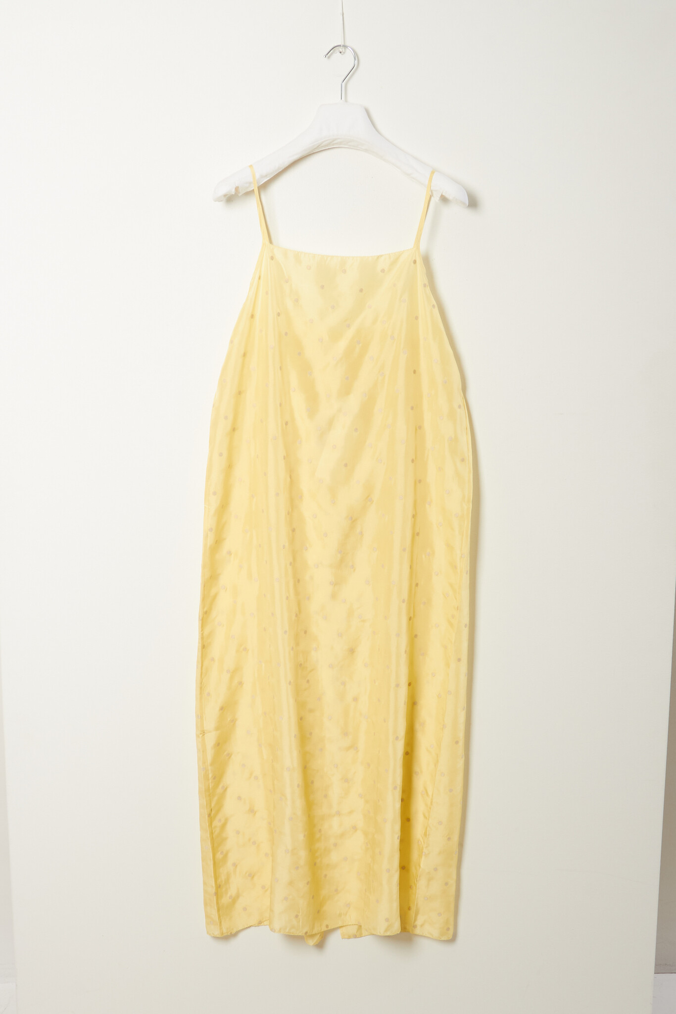 6397 Embroidered dots apron dress