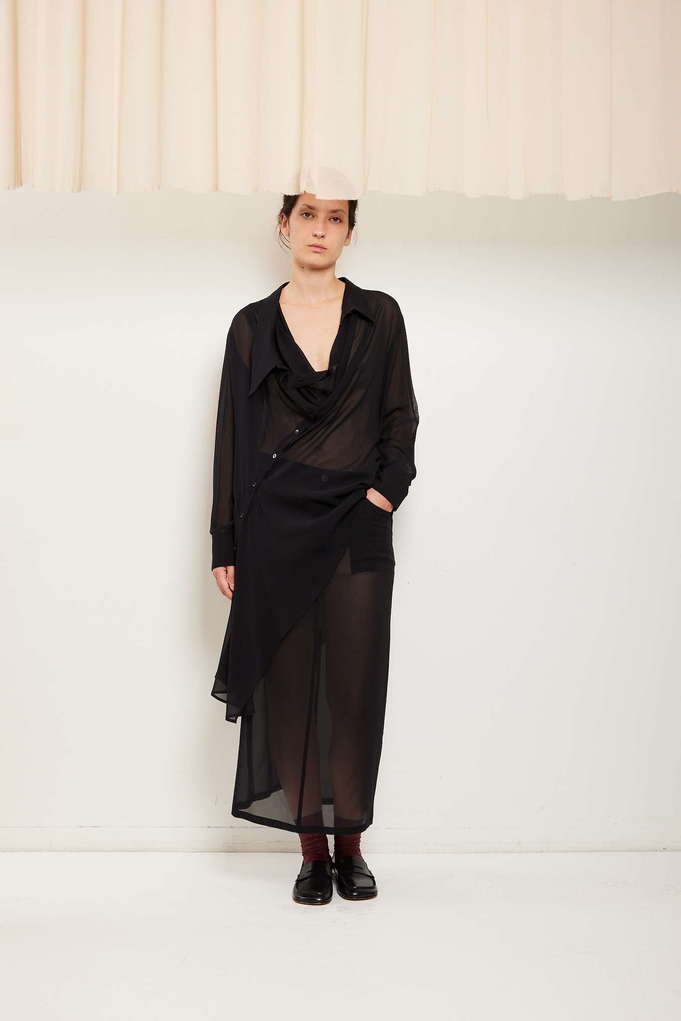  - 05 silk blend skirt