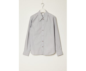 【LEMAIRE】OFFICER COLLAR SHIRT バンドカラーシャツ Lemaire - オフィサーカラー ツイストシャツ | HBX