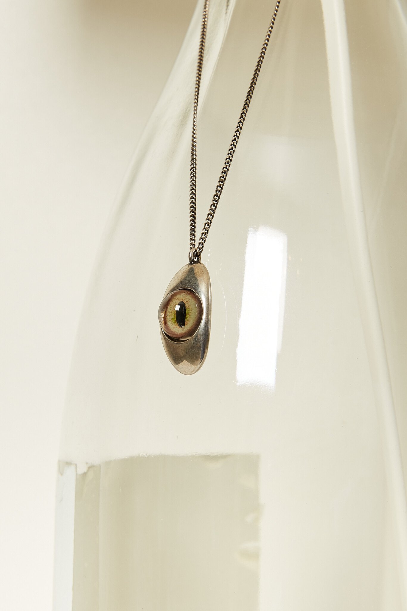 Lemaire Cat eye pendant necklace