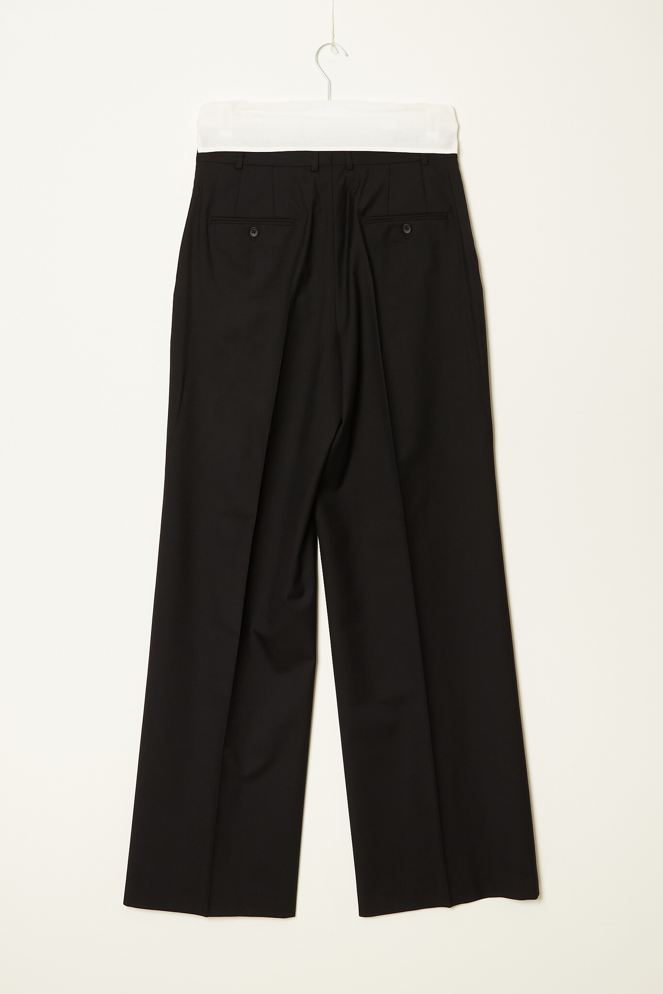Herman - Pleated super 120's wool trousers