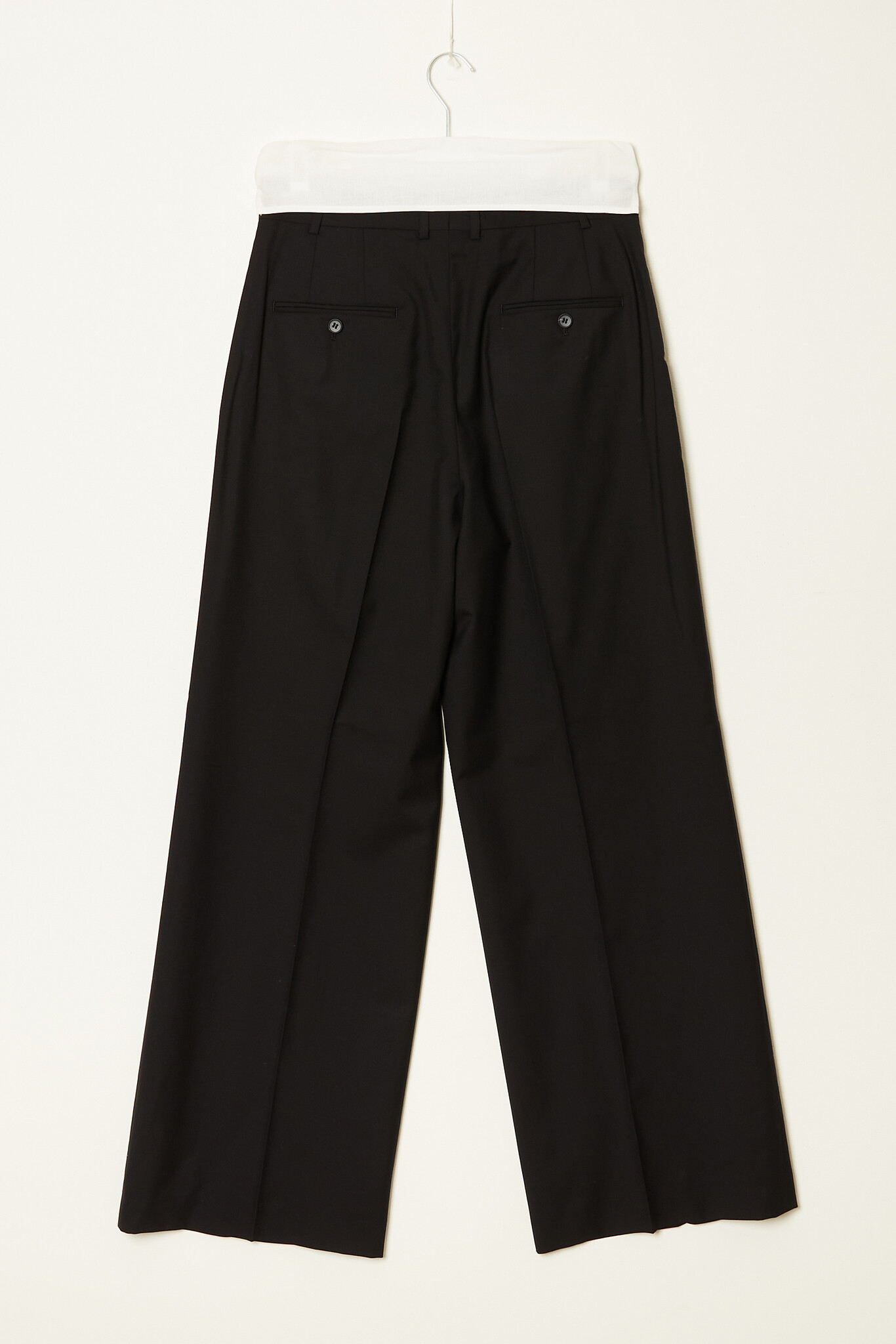 Herman - Pleated super 120's wool trousers