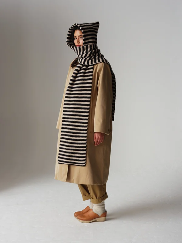 Jo Gordon - 07 MAC Striped Brushed Hood Scarf