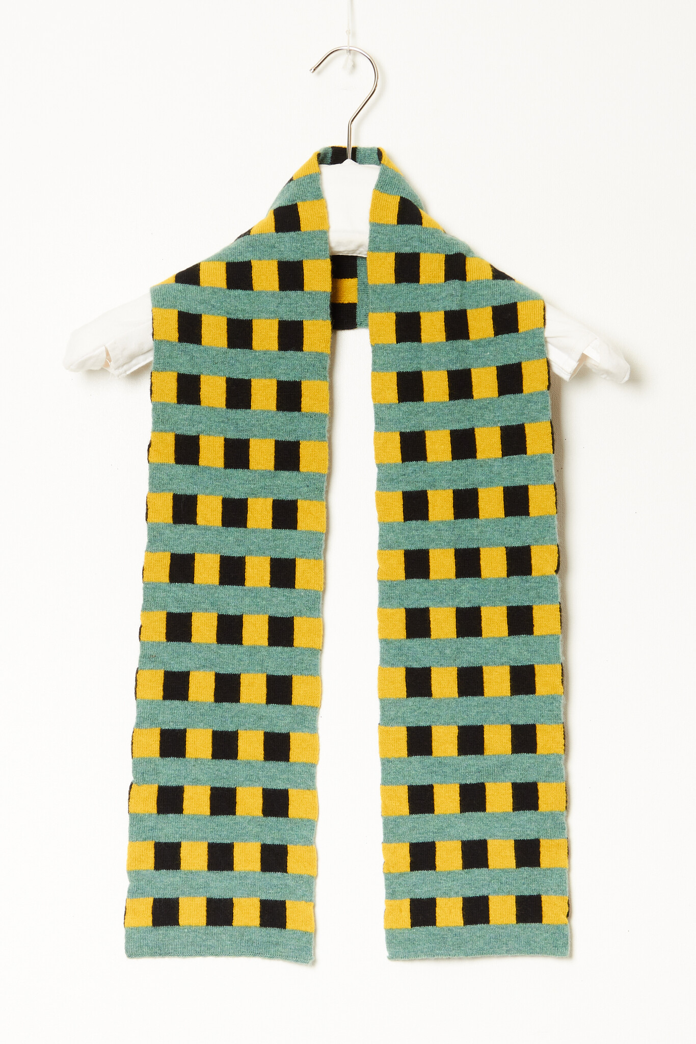 Jo Gordon - 30 SKI Small Check Stripe Scarf