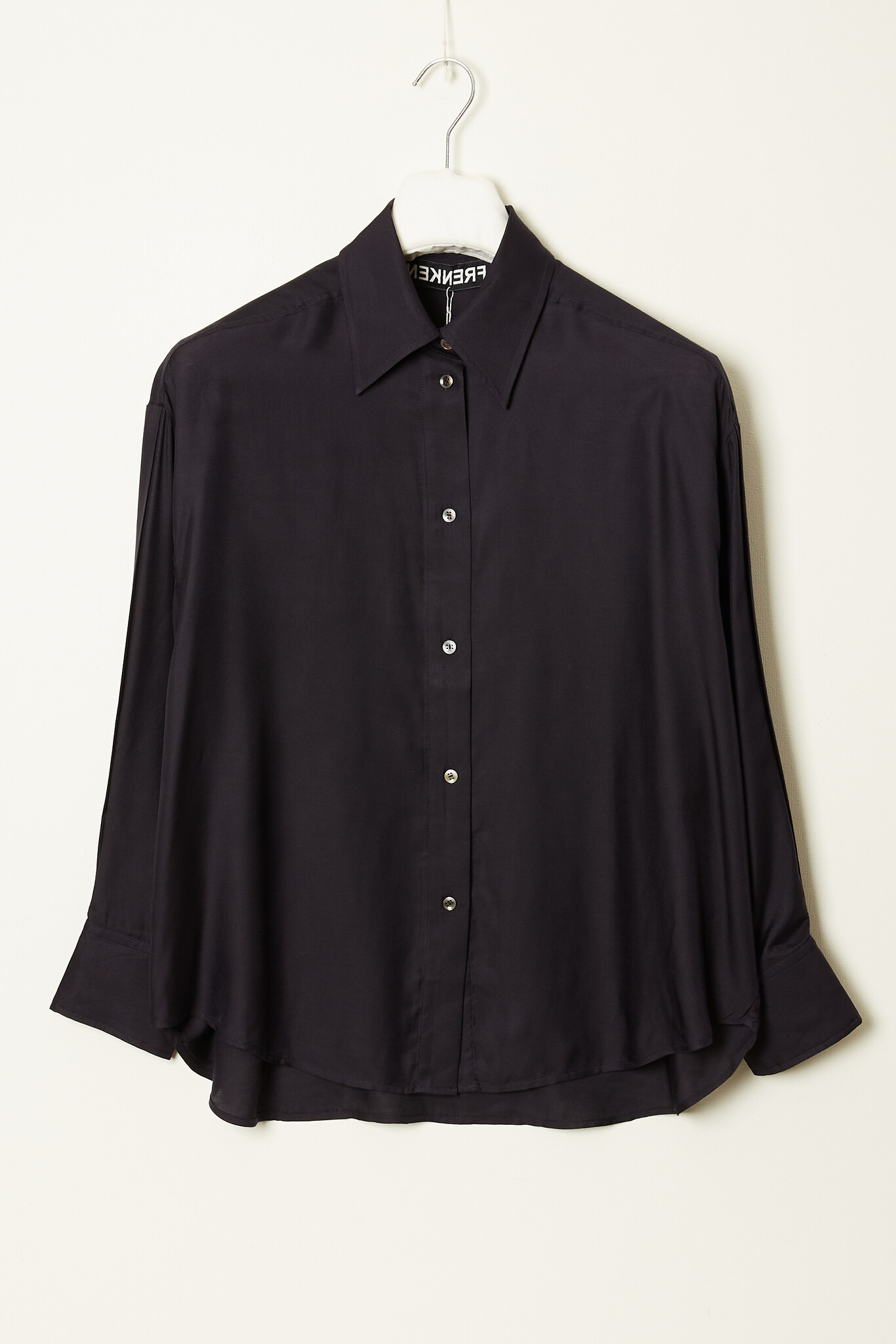 Frenken Dark silk habotai shirt