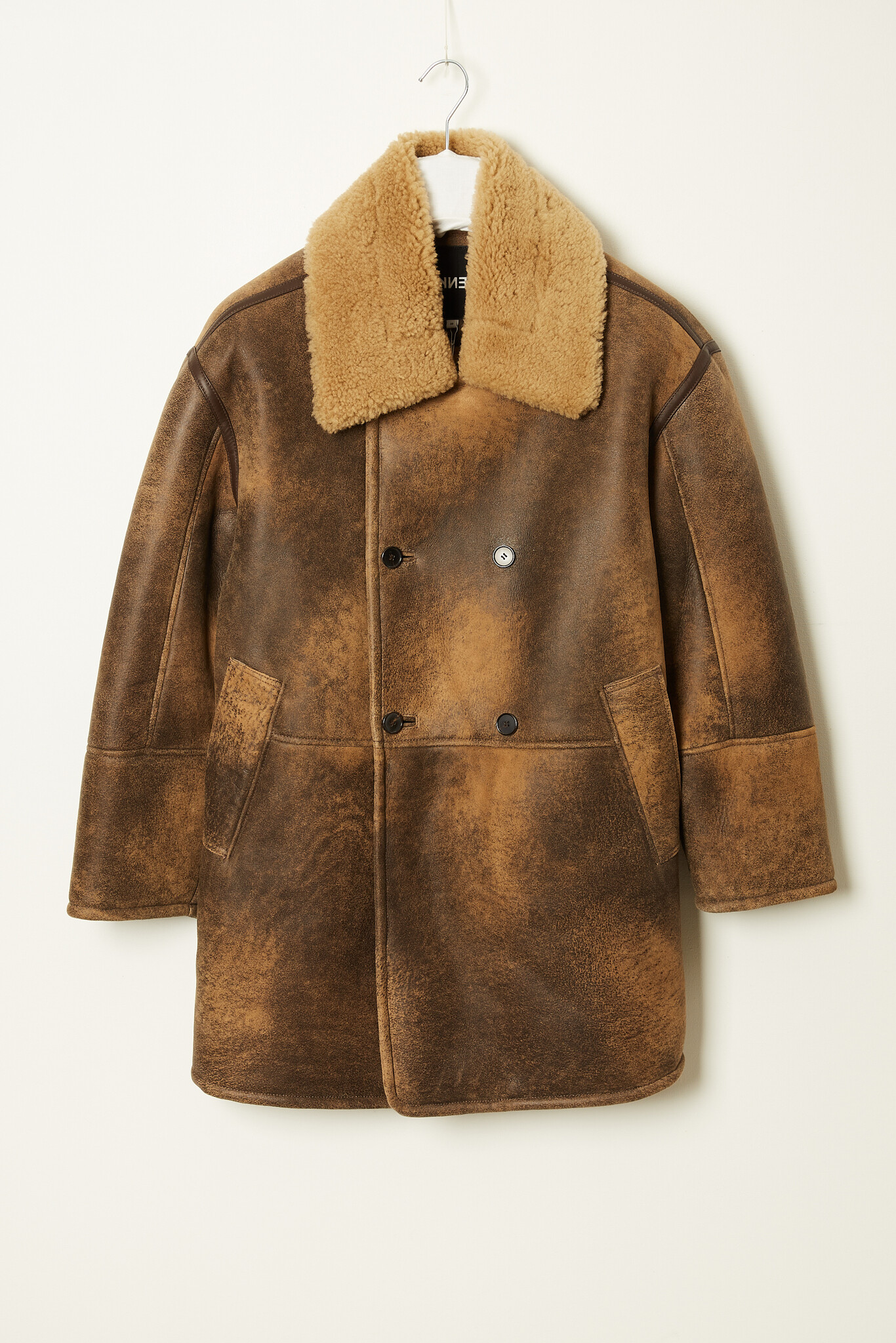 Frenken Chocolate shearling coat