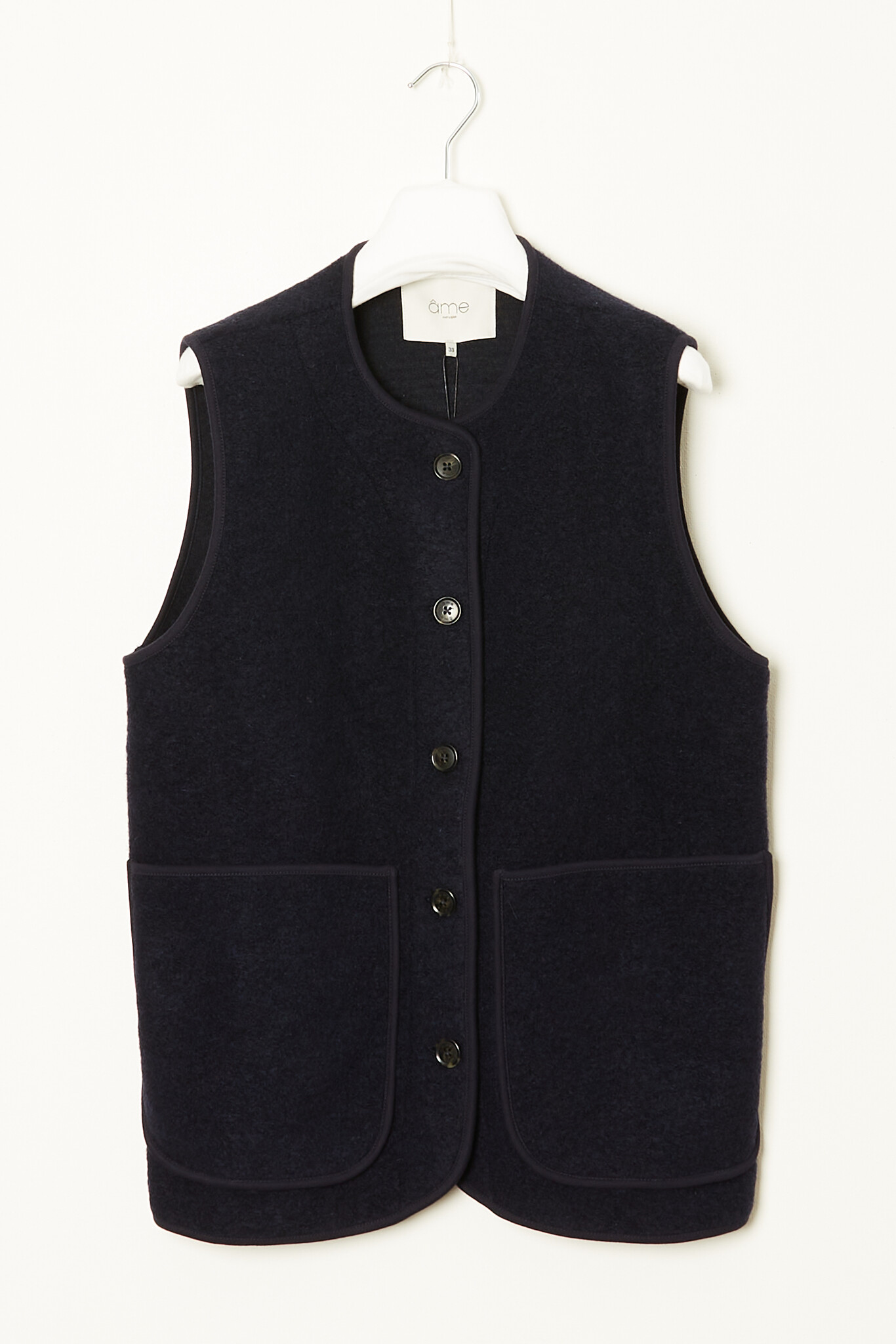 ÂME Madison sleeveless wool jacket