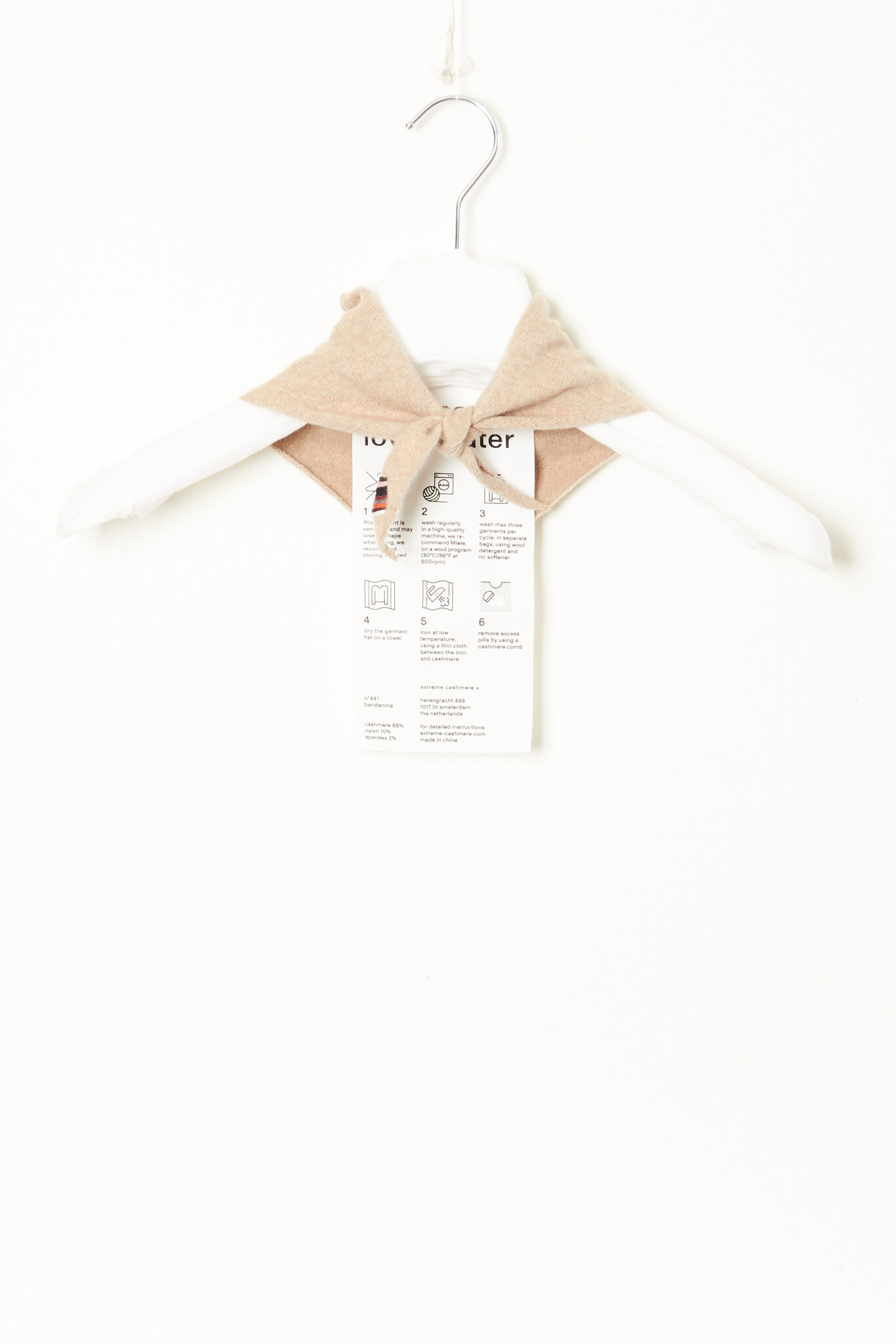 Extreme cashmere n°441 cashmere bandanina