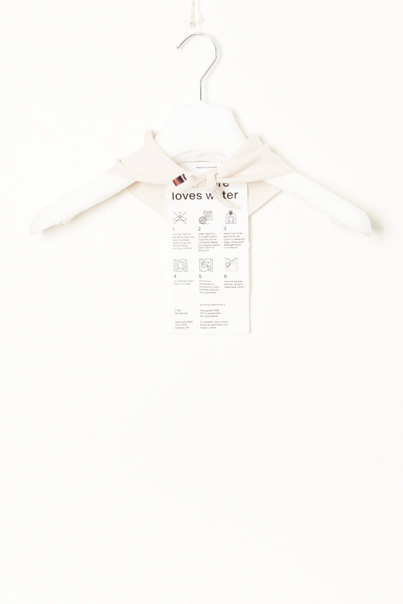 Extreme cashmere n°441 cashmere bandanina