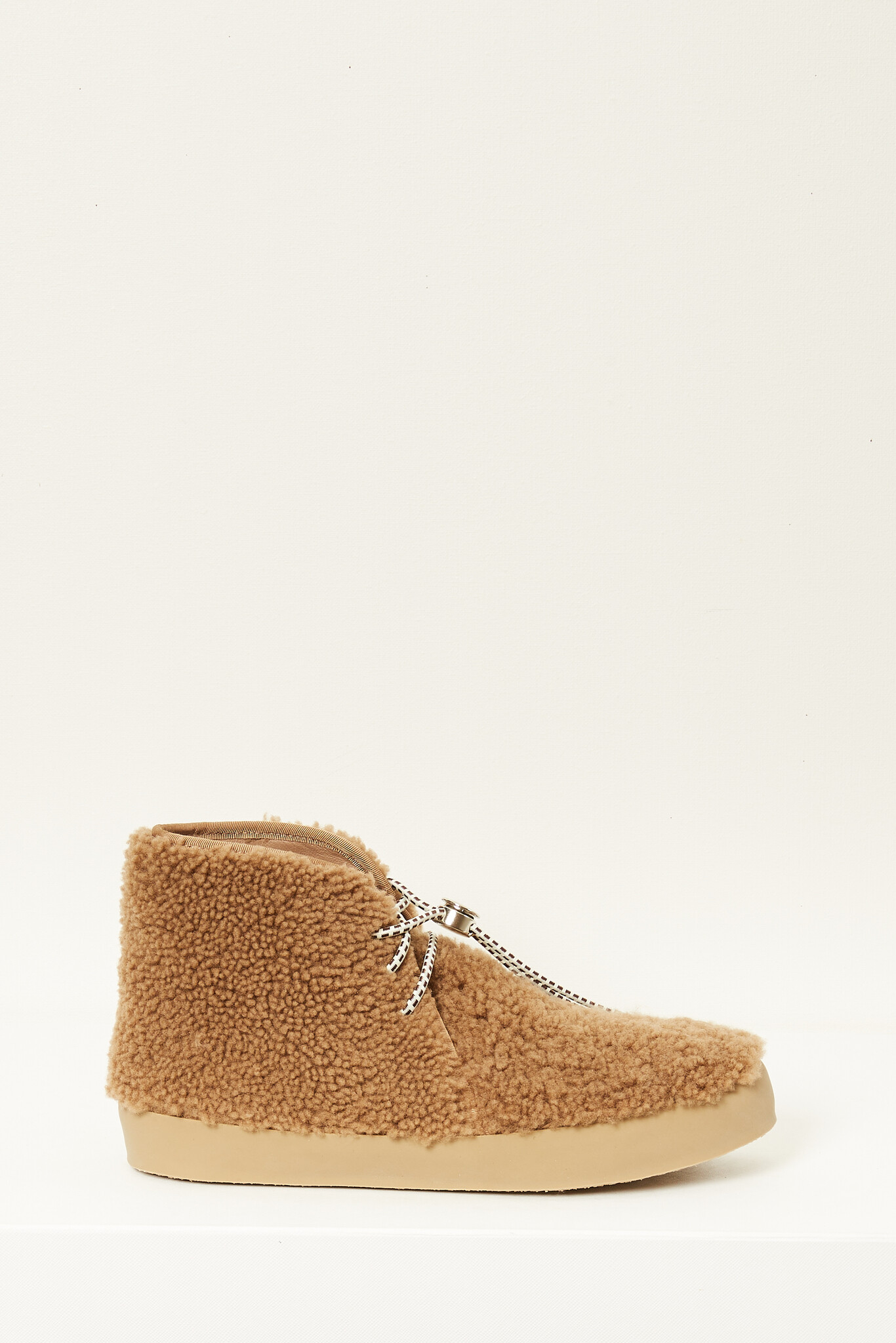 Le Monde Béryl Desert shearling lace up