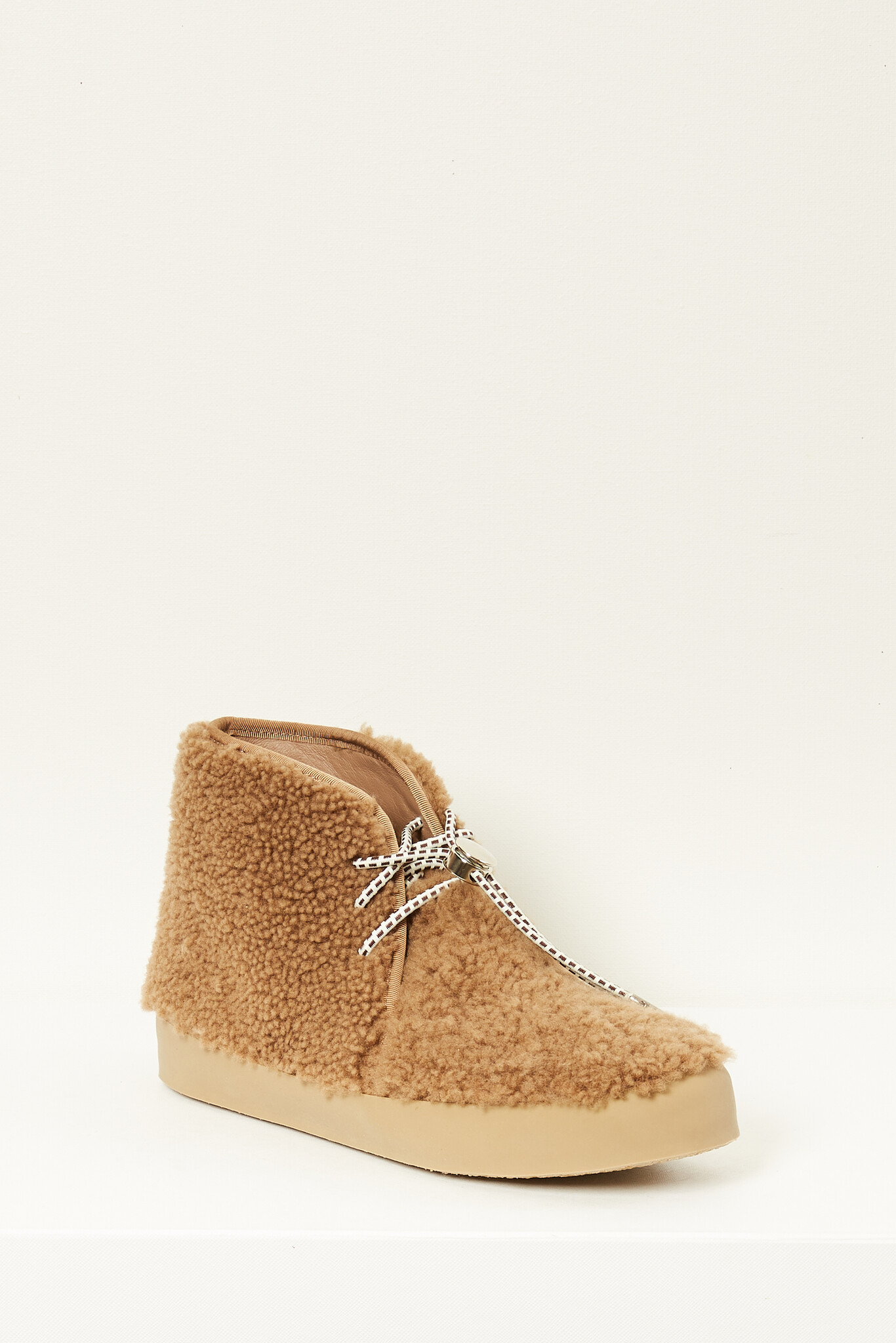 Le Monde Béryl - Desert shearling lace up