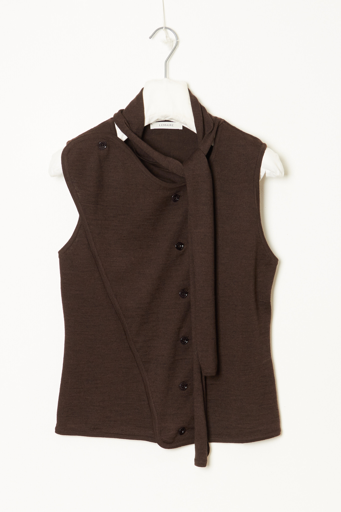 Lemaire - Asym sleeveless cardigan