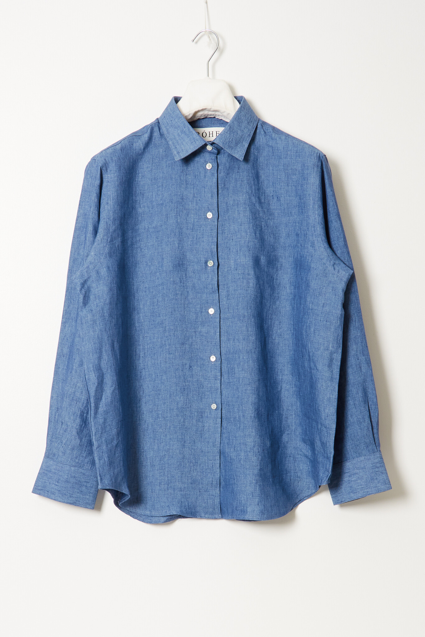 Róhe Classic chambray linen shirt