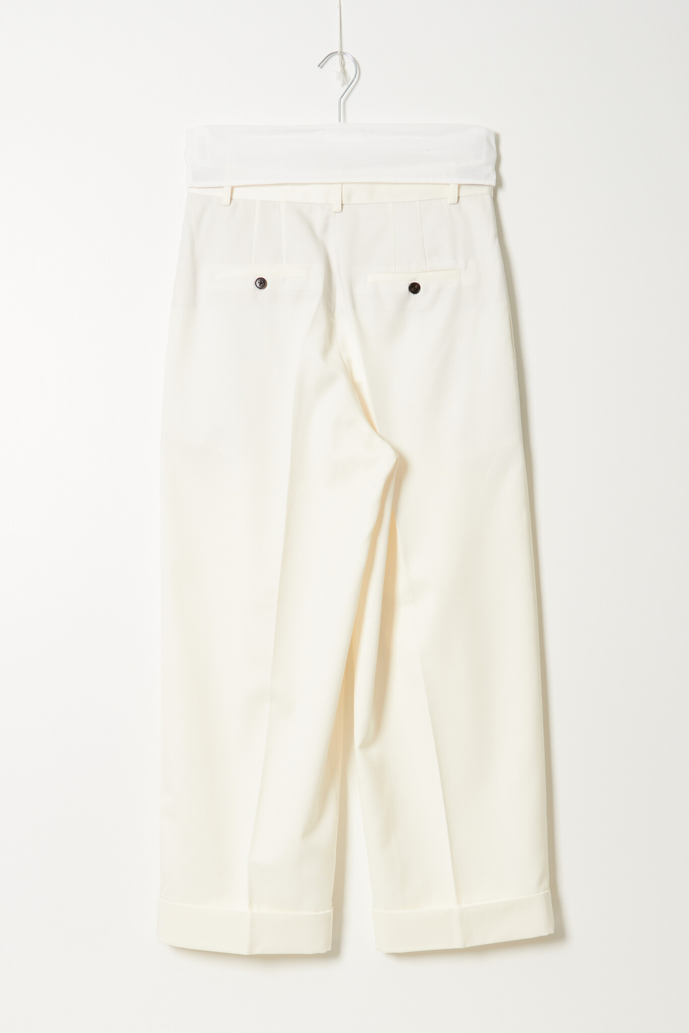 Róhe - High-waist turn-up trousers