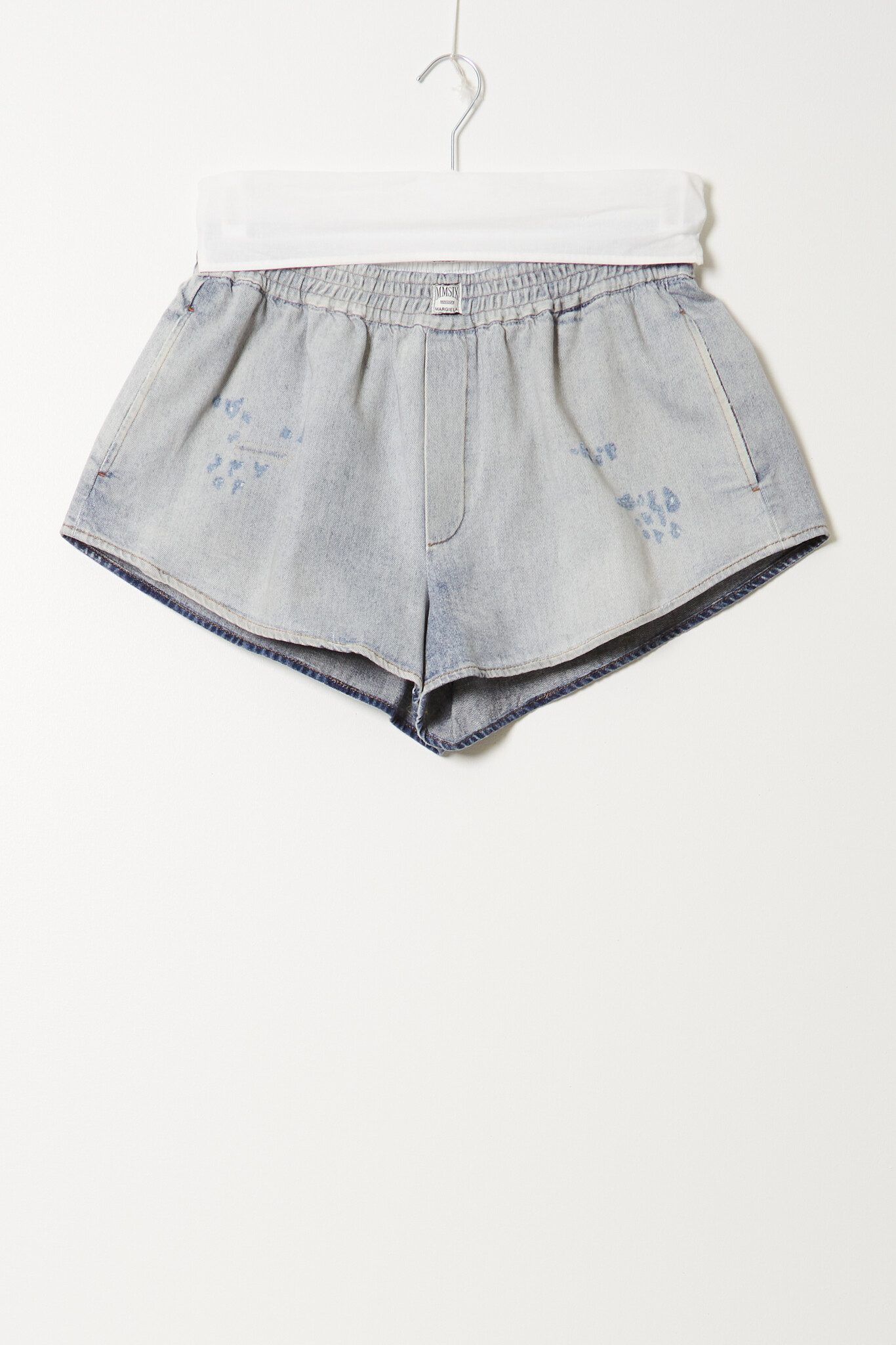 MM6 - S52MU0137M30055 denim shorts